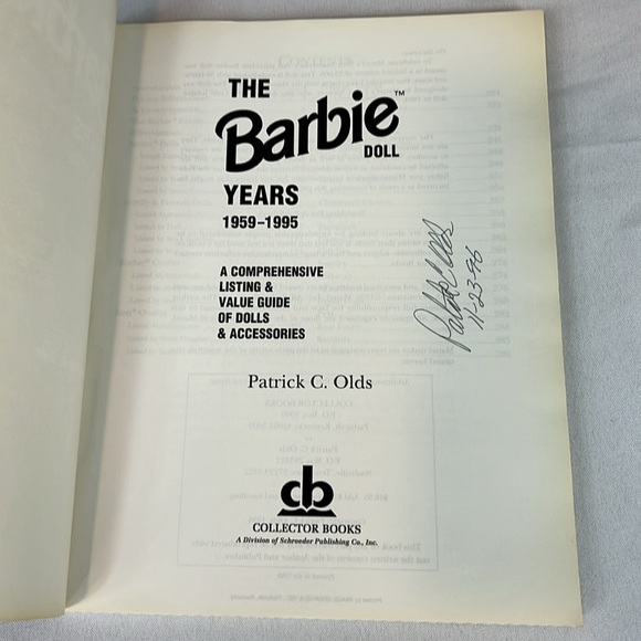 The Barbie Years 1959 - 1995 Value Guide Author Autographed - Picture 2 of 3